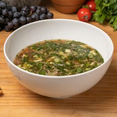 Окрошка мясная на квасе